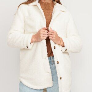 Old Navy Cozy Sherpa Shacket for Women